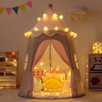 Small Spotted Squieu Children Tent Play House Play House Indoor Men Girl Pink Mongolia Bag Over Home Princess Castle