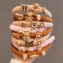 Lamb hair children's headband cartoon cute autumn and winter little girl headband princess hairpin girl hair accessories cute headgear