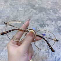 Xiaohongshu myopia glasses women can be equipped with degrees Cheng Xiao same Korean version of the tide big face thin plain eyes frame men