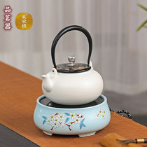 Yingge burning electric pottery stove silent tea cooker household pumping electric tea stove silver pot iron pot pottery pot special water boiling stove