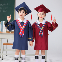 Childrens doctoral clothes kindergarten bachelors clothes photography graduation dress set summer primary and secondary school students performance dress new