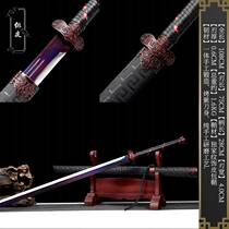Tang Yokoknife Longquan Town Residence Treasure Sword Integrated Tang Sword High Manganese Steel House Foreign Minister Knife anti-body cutter Cold weapon unopened