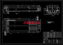 Advection sedimentation tank cad drawing plan profile cad drawing advection sedimentation tank three-view cad drawing