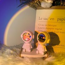 Sunset Light Birthday Gift Astronaut Astronaut Projection Net Red Sun Falling Light Photography Atmosphere Light Desktop Sunset Light