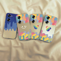 The colorful smile is suitable for the glory 60 mobile phone shell new 60pro advanced 50pro silver color 50se silicone small crowdcrowdglory 30s lovers 30pro male youthful version of the all-bag anti-fall