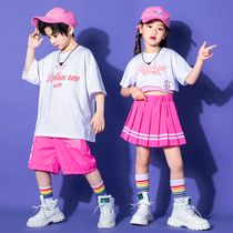 Girls Jazz Dance Costume June 1St Childrens Performance Costume Jazz Crop Navel Street Dance Suit Catwalk Hip Hop Fashion Suit Summer