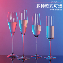 Crystal champagne glass sparkling wine goblet set home Creative 6 sets 2 wine glasses cocktail mugs