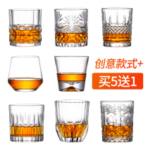 European wine cup crystal glass whiskey Cup household beer glass Net red creative ins Wind bar wine set