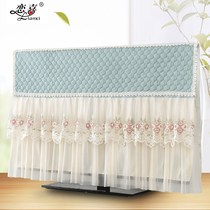 TV dust cover 2021 New lace all-inclusive TV set LCD TV cover 55 65 inch cover