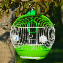 Parrot bird cage Tiger skin Peony bird thrush Pearl embroidered eye lark small encrypted round villa cage