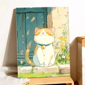 数字油画女孩和猫-数字油画女孩和猫促销价格、数字油画女孩和猫品牌- 淘宝