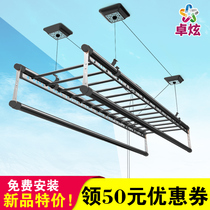 Hand drying rack Lifting double pole balcony hand hanging rack Indoor drying three pole quilt cooling rack Household