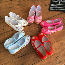 Childrens embroidered shoes girls Hanfu shoes ancient clothes shoes Chinese national students dance embroidery childrens shoes spring and autumn
