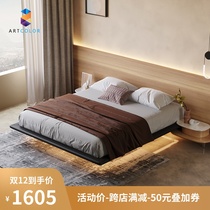 art color without bedside bed shelf Wabby silence wind master bedroom designer bed custom suspended bed 2000 × 2200