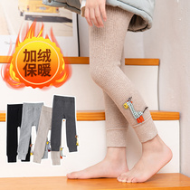 Autumn and winter girls leggings plus velvet thickened warm winter baby pantyhose