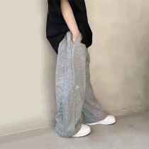 Pola South Korean boy fitted boy girl straight fit pants 2022 spring fit children pants casual pants CUHK childrens sports pants