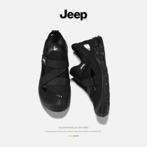 jeep jeep Baotou Sandals Men Summer Mesh Breathable Wear Sports Leisure Driving Hollow Hollow sandals