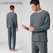 Clarkarida mens pajamas mens home-sleeved trousers summer Modal cotton loungewear set can be worn outside