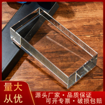 Lattice glass brick square transparent glass partition wall background wall bar ultra-white glass brick color hot melt curtain wall view