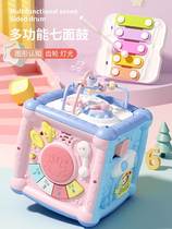 New childrens music pat drum hexahedron early education puzzle hand pat drum baby toy rechargeable 0-3 years old