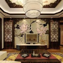 New Chinese screen partition living room simple modern style office private room carved store bathroom solid wood