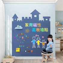 Small Blackboard Children Home Castle Styling Wall Stickup Magnetic Dust-free Teaching Placement Creative Graffiti Wall Custom Drawing Board
