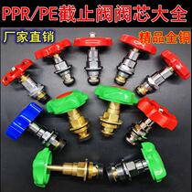 Great star ppr stop valve core new pure copper valve core dn20 25 boutique brass valve core pe stop valve core