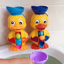 Cute Cute Duck Rotating Water Tanker Baby Bath Toy Small Yellow Duck Turning To Leo Great Ducks Children Play Water Girl Boy