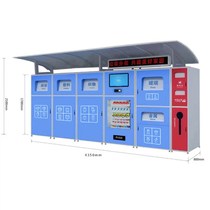 Customized environmental protection intelligent three-four-five classification garbage collection box room cabinet machine shed function face recognition scan code weighing