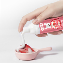 Children mousse foam toothpaste 2-3 a 12-6-1 or more baby fluorine-free swallowable cleaning pupils