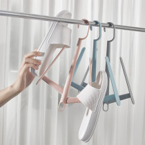 Sun shoe rack balcony clothes drying shoes rack adhesive hook rack multi-function Sun shoe artifact small hanger