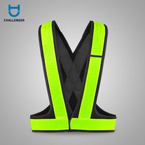 Reflective strap electric construction safety protective clothing traffic luminous clothing riding driver vest reflective vest