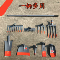 Tool for farm tool hoe nail raking outdoor opening mountain shovel weed rake agricultural pine soil planting garden dig