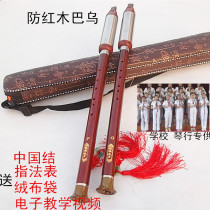 Single tube Bau professional performance Ebony mahogany vertical blowing horizontal blow double tube G F tune F C flat B tone students adult beginner