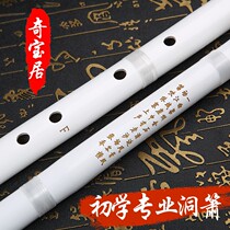 Xiao Musical Instrument Beginners Eight-hole G-tune hole professional performance Zizhu one section flute adult student Bai Xiao