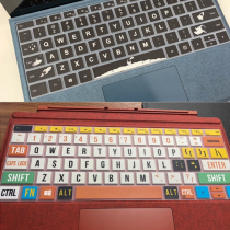 Microsoft Surface keyboard membrane pro6 5 4 protective film 13 5-inch key dust protective cover film 12 3-inch Sophie book2 waterproof Laptop dust cover