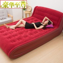  Inflatable mattress double single household cute cartoon bedroom lazy sofa plus high portable outdoor air cushion bed