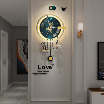 Light luxury clock clock wall clock living room home fashion creative hanging wall mute Nordic modern simple decorative wall hanging clock