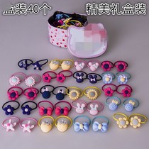 40 dog leather bands Cute gift box Teddy does not hurt the hair Pet princess hair ring cat Yorkshire headdress