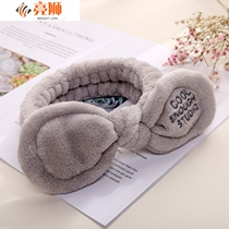 Rabbit ears cartoon cute plush hair band female Net red wash face simple hair belt men headgear Korean pressure hair bundle