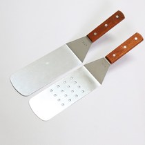 Water fried bag shovel spade spatula extended frying bag shovel stainless steel wooden handle fried bag shovel