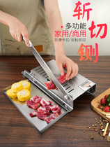 Lamb roll slicer household manual lamb frozen cooked beef roll meat slicer small meat cutting machine