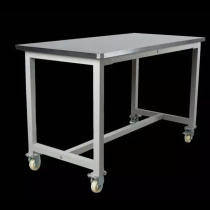 Heavy duty stainless steel mobile workbench cart Production line Inspection table Workshop pulley console Packing table assembly