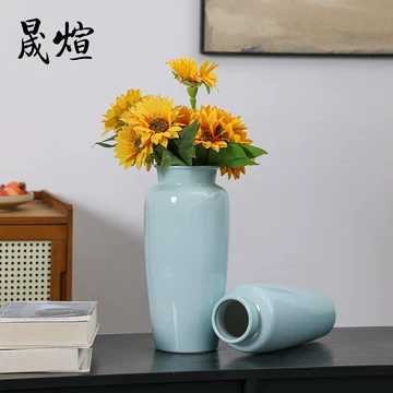 契阔天青釉陶瓷花瓶-契阔天青釉陶瓷花瓶促销价格、契阔天青釉陶瓷花瓶