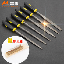 File 6-piece set woodworking polishing tool tool Jinn file mini flat triangle contusion knife