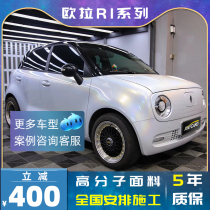 Euler R1 Black Cat color change film film Dream volcanic ash laser white crystal rouge powder khaki green personalized car film