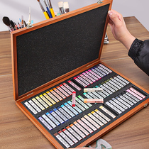 South Korea MUNGYO genuine ally color chalk 72 color wooden box master color chalk paint color painting pen Toner hand painting professional painting set pastel stick brush art student dedicated