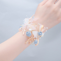Bride bridesmaid wrist flower High-end super fairy wedding dress childrens hand flower wedding small fresh wedding bridesmaid group sister