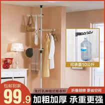 Li Power shop top ground drying rack floor indoor balcony bedroom hanger household drying-free punching