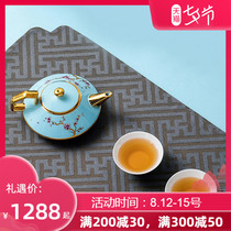 Porcelain beauty Chinese style inlaid crystal bone China Gongfu tea set Light luxury gift afternoon tea set